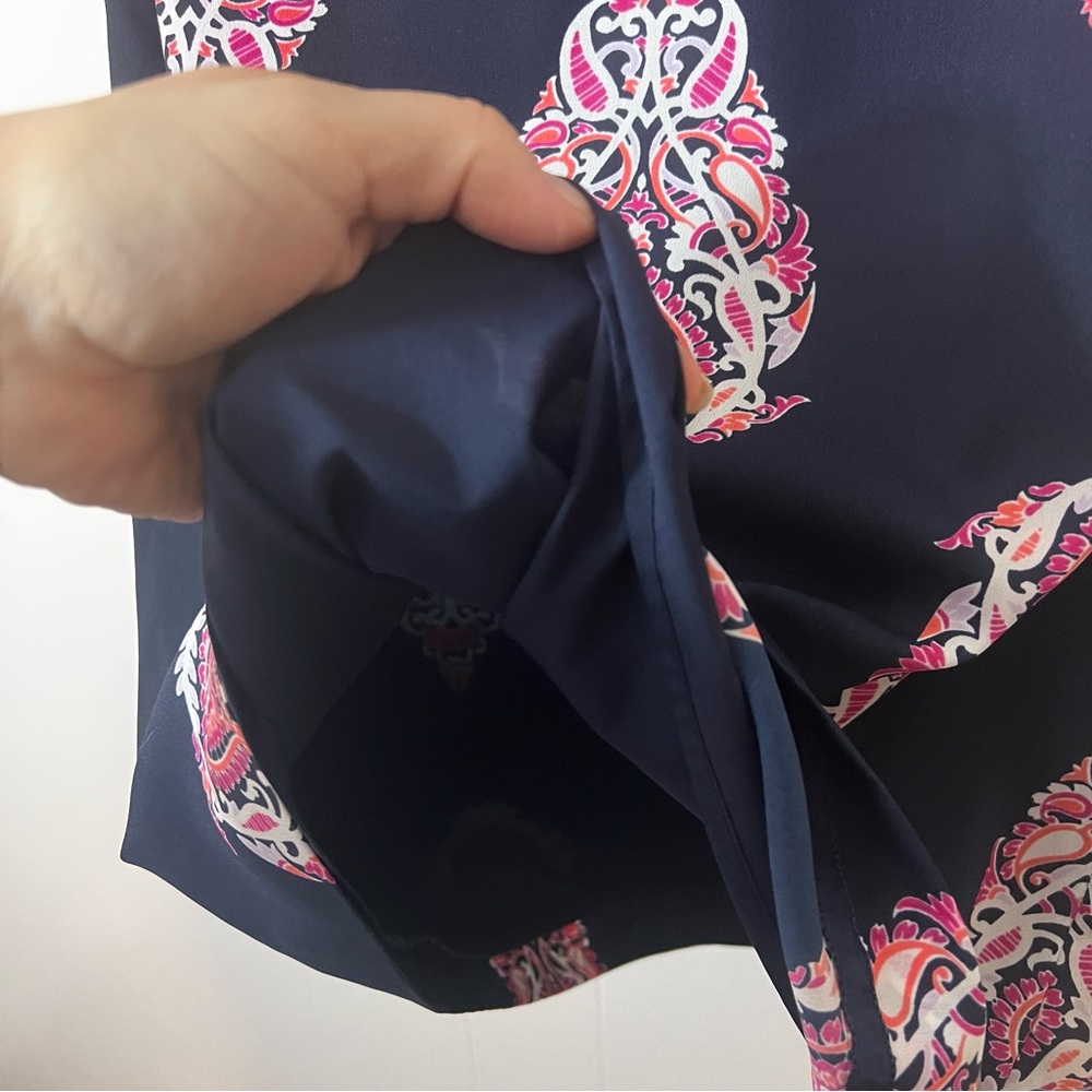 NWOT Crown & Ivy Vibrant Pink and Navy Dress Size 6 - Picture 9 of 13